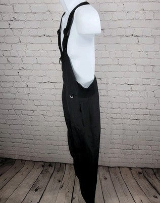 Slalom Black Front Zip Adjustable Straps Snow Ski Bib Pants Youth XL