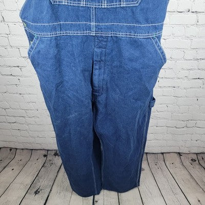 Liberty Blue Denim 100% Cotton Carpenter Pockets Workwear Overalls Size 42x30
