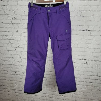 Orage Purple Insulated Adjustable Waist Snow Pants Youth Size Medium M (25x26.5)