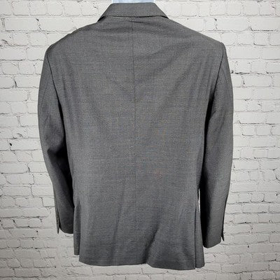 Jos A Bank Reserve Grey 100% Wool Super 120's Slim Fit Blazer Sport Coat 40R