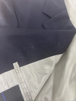 VTG Bill Blass For Marshall Fields All Wool Dark Blue 2 Button Jacket Blazer 40L