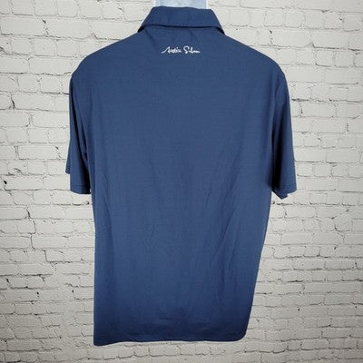 Subaru Austin CAG Navy Lightweight Stretch Short Sleeve Polo Shirt Size Large L