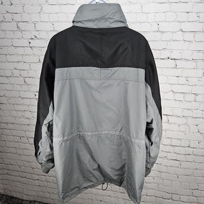 Colorado Grey Black Canvas Shoulder Hideable Hood Zip Pockets Light Jacket XXXL