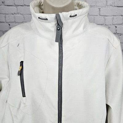 Auclair Ivory Waterproof Breathable Full Zip Stand Up Collar Jacket Large L