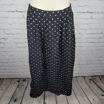 VTG Studio I Black Polka Dot 3 Piece Outfit Skirt Set USA Made Size 16 Large L
