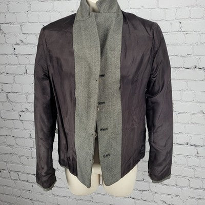 J.CREW Brown 100% Wool 4 Button Lined Notch Pockets Blazer Suit Jacket 2