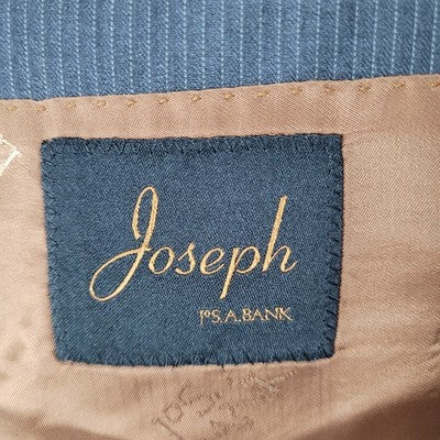 Joseph Jos A Bank Charcoal Metropolitan Wool Slim Fit 2 Button Notch Blazer 40S