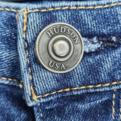 Hudson Blue Denim Krista Super Skinny Low Rise Medium Wash Jeans 24 (24x29)