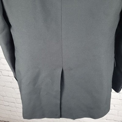 Towncraft Black 2 Button Single Vented Notch Washable Blazer Sport Coat USA 40