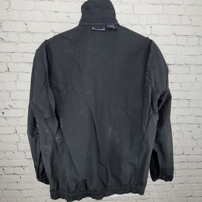 Alto Lakes Golf & Country Club Black Nylon Zip Windbreaker Jacket Size Large L