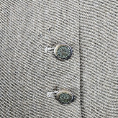 J. McLaughlin Brown 100% Wool Velvet Peak Lapel Buttoned Lined Jacket USA 8