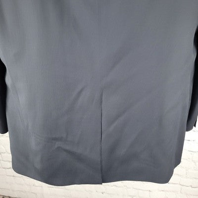 Hart Schaffner & Marx Nordstrom Gold Trumpeter Black 2 Button Blazer USA 46R