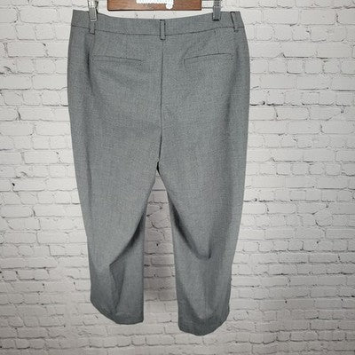 Chico's Grey Houndstooth Lightweight Stretch Pants Size 2S US 12S (35x25.5)