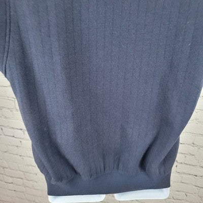 VTG Australian Open Navy Embroidered Logo V Neck Sweatshirt Vest Small S