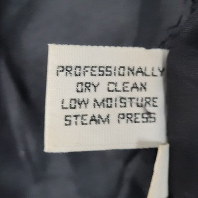 VTG Herman Kay Black Red Wool Blend Hooded Buttoned Long Heavy Over Coat 20W