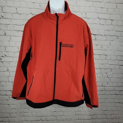 Golden Gate National Parks Conservancy Red Fleece Lined Stretch Jacket Size 2XL