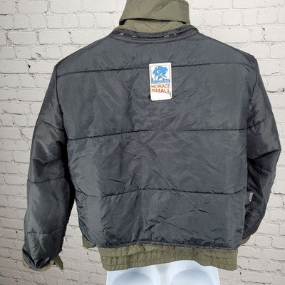 VTG Horace Small Apparel Co Green Thinsulate Full Zip Military Jacket USA 42R