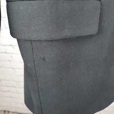 VTG Jos A Bank Black 100% Wool 3 Button Ventless Notch Blazer Sport Coat 46R