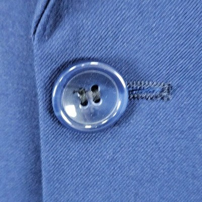 YFFUSHI Navy 1 Button Double Vented Notch Blazer Sport Coat Large L