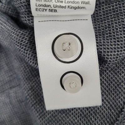 UNTUCKit Grey 100% Cotton Wrinkle Free Long Sleeve Button Up Shirt Size XXL