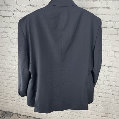 Mantoni Dark Navy Fine Wool 2 Button Vented Notch Blazer Sport Coat Size 48R