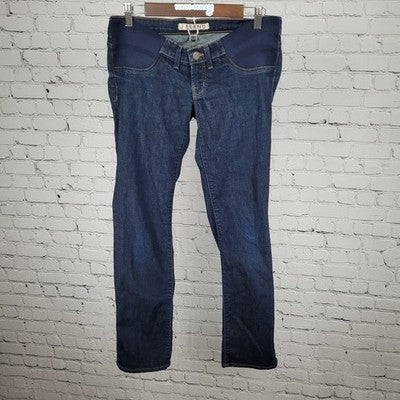 J Brand Mama J Dark Wash Straight Leg Maternity Jeans USA Made Size 25 (32x30)