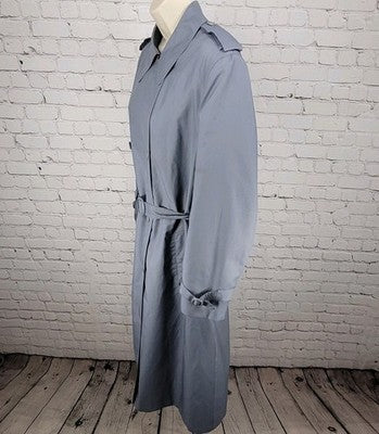 The Totes Coat Blue Belted Removable Insulated Liner Jacket Trench Coat Size 14