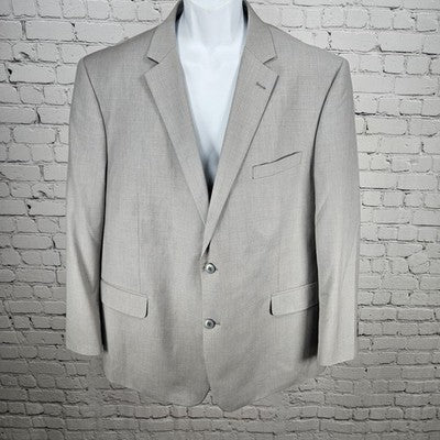 Renoir Blue 2 Button Double Vented Notch Blazer Sport Coat Suit Jacket 48R
