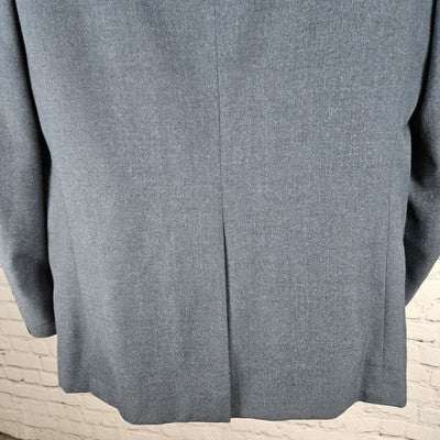 VTG Christian Brooks Blue 2 Button Vented Notch Blazer Sport Coat USA 42XL