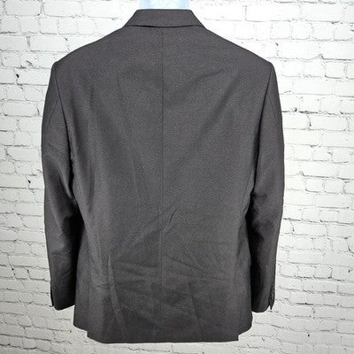 Suitor Black Red Slim Fit 2 Button Double Vented Peak Suit Blazer Sport Coat 40R