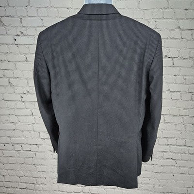 Joseph Jos A Bank Navy 100% Wool Slim Fit 2 Button Notch Blazer Sport Coat 40R