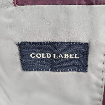 Gianna Uomo Gold Label Beige 2 Button Vented Notch Blazer Sport Coat 46S