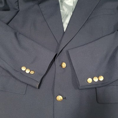 Jack Nicklaus Navy Tournament Series Dell Brothers 2 Button Notch Blazer USA 43R