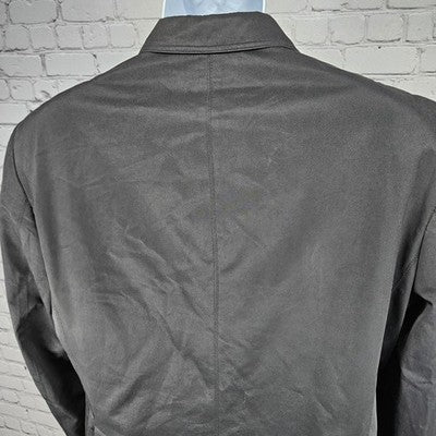 Connor Black Cotton Blend Twill 2 Button Double Vent Notch Blazer Sport Coat 42