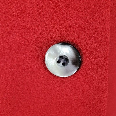 VTG SB Collection Red 100% Wool 3 Button Vented Notch Blazer Jacket USA 10