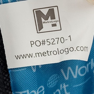 Metro Logo Blue Bio International Convention 2025 Laptop Sleeve Mesh Backpack