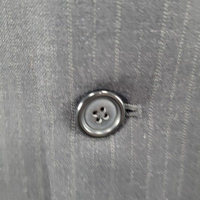 Jos A Bank Black 100% Wool Pinstriped 2 Button Notch Blazer Sport Coat 44L