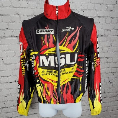 Biemme Windstopper N2S Removable Sleeves Cycling Jacket Italy Medium M *zipper