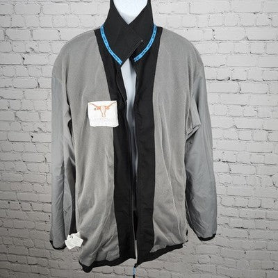 Longhorn Aquatics UT Black Full Zip Mesh Lined Logo Windbreaker Jacket 3XL
