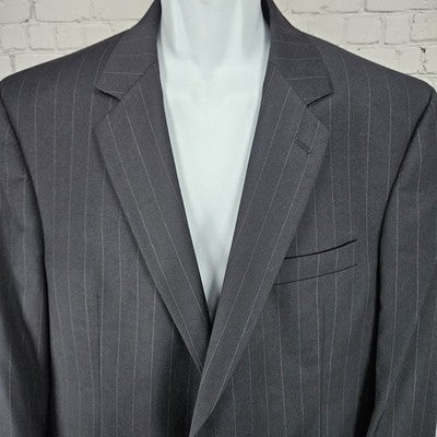 Jos A Bank Navy 100% Wool Gordon Signature 2 Button Blazer Sport Coat 43L