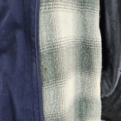 VTG F.S.L Collection Navy Belted Hood Removable Bodywarmer Liner Trench Coat 8P