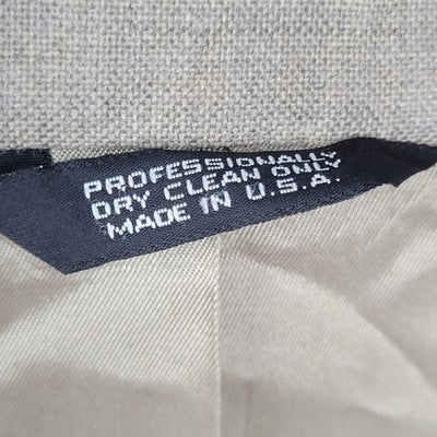 Wall Street Collection Brown 2 Button Notch Blazer Sport Coat USA Made Size 46R