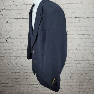 Jack Nicklaus Navy Tournament Series Dell Brothers 2 Button Notch Blazer USA 43R