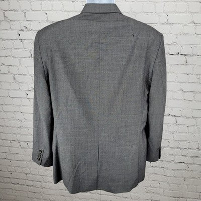 Lauren Ralph Lauren Grey 100% Wool 2 Button Notch Blazer Sport Coat Size 42R