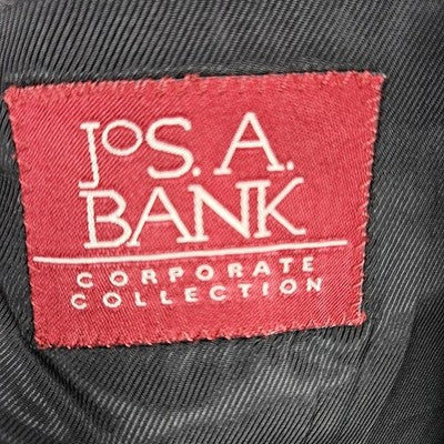 Jos A Bank Black Cashmere Wool Lanerossi Italian Corporate Collection Blazer 39R