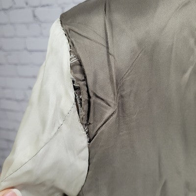 VTG Meisterklassse Tan Corduroy 3 Button Vented Blazer Sport Coat Size 38