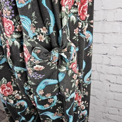 VTG Mainberry Inc Los Angeles Multicolor Floral Sleeveless Tapered Jumpsuit US L