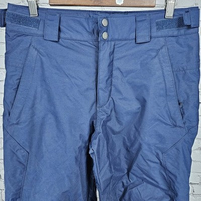 Columbia Navy Omni Tech Waterproof Breathable Snow Ski Pants Small (32x31)