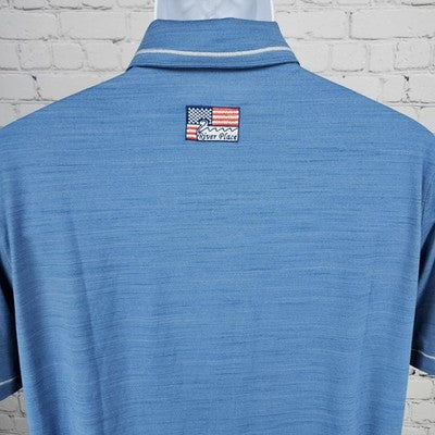 Puma River Place 2021 MGA RP Cup Blue Golf USA Flag Logo Polo Shirt Medium M