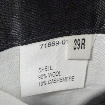 Jos A Bank Black Cashmere Wool Lanerossi Italian Corporate Collection Blazer 39R